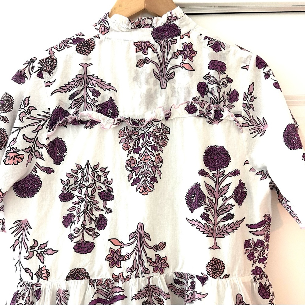 Ro’s Garden Blockprint Floral Dress - Picture 8 of 10